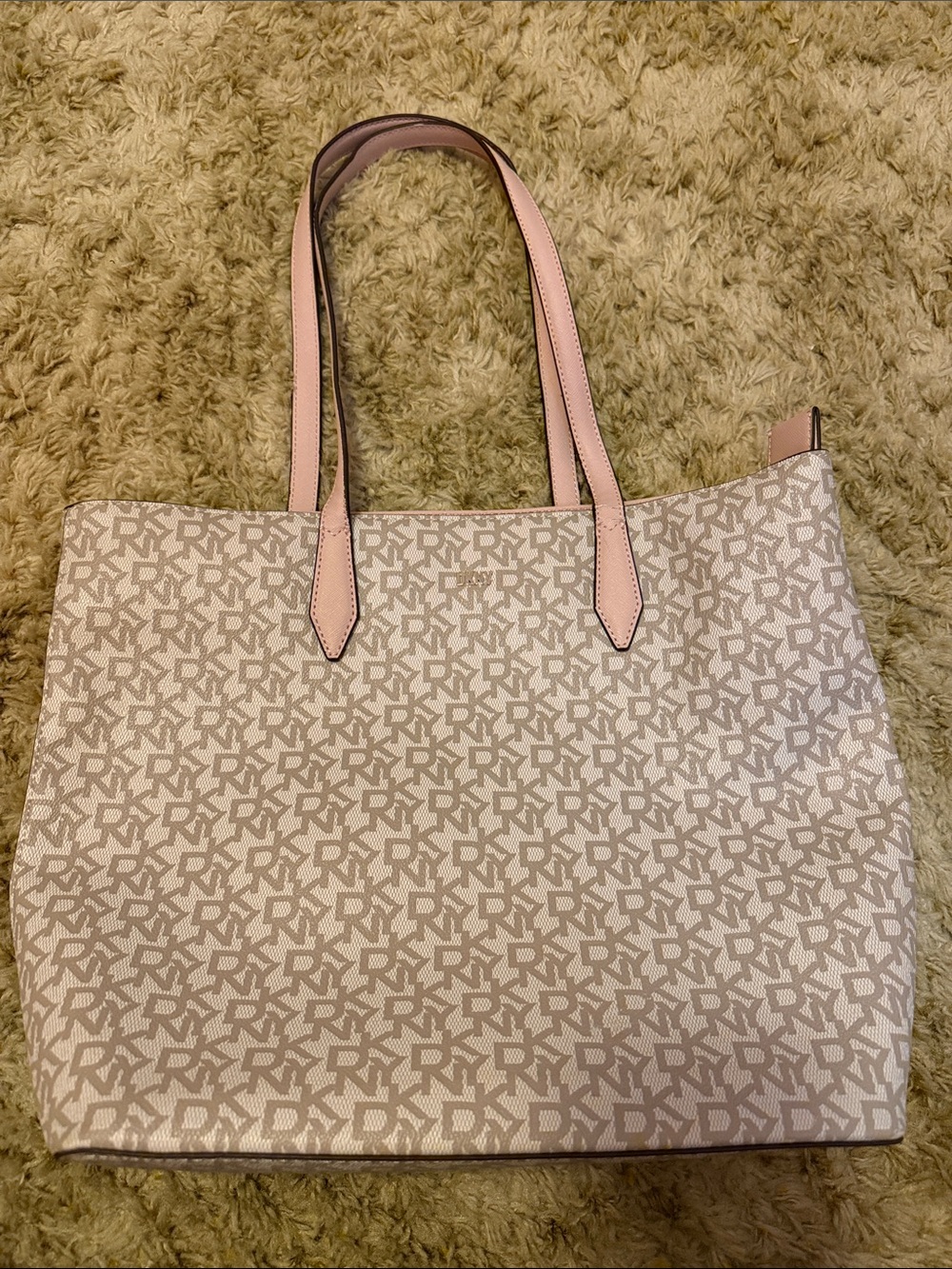 DKNY Signature Pale Pink Tote Bag